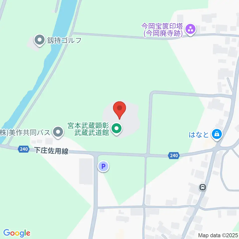 宮本武蔵顕彰武蔵武道館周辺のカフェ一覧地図