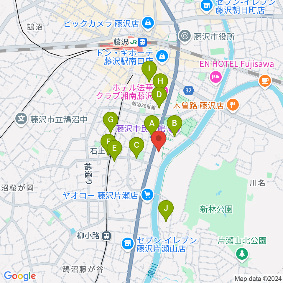 秩父宮記念体育館周辺のカフェ一覧地図