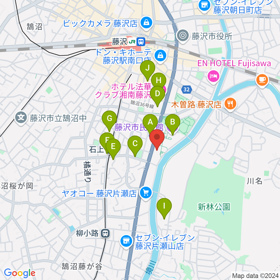 秩父宮記念体育館周辺のカフェ一覧地図