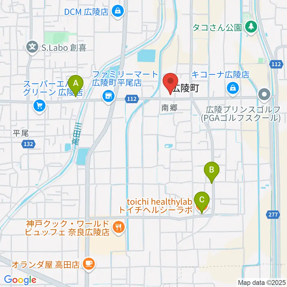 ニュービートスタジオ周辺のカフェ一覧地図
