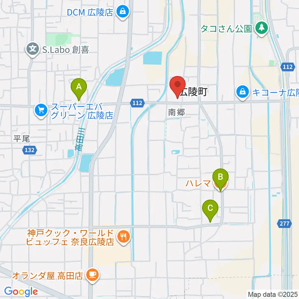 ニュービートスタジオ周辺のカフェ一覧地図