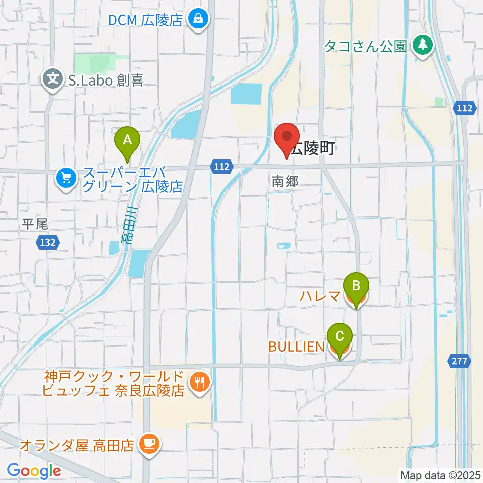 ニュービートスタジオ周辺のカフェ一覧地図