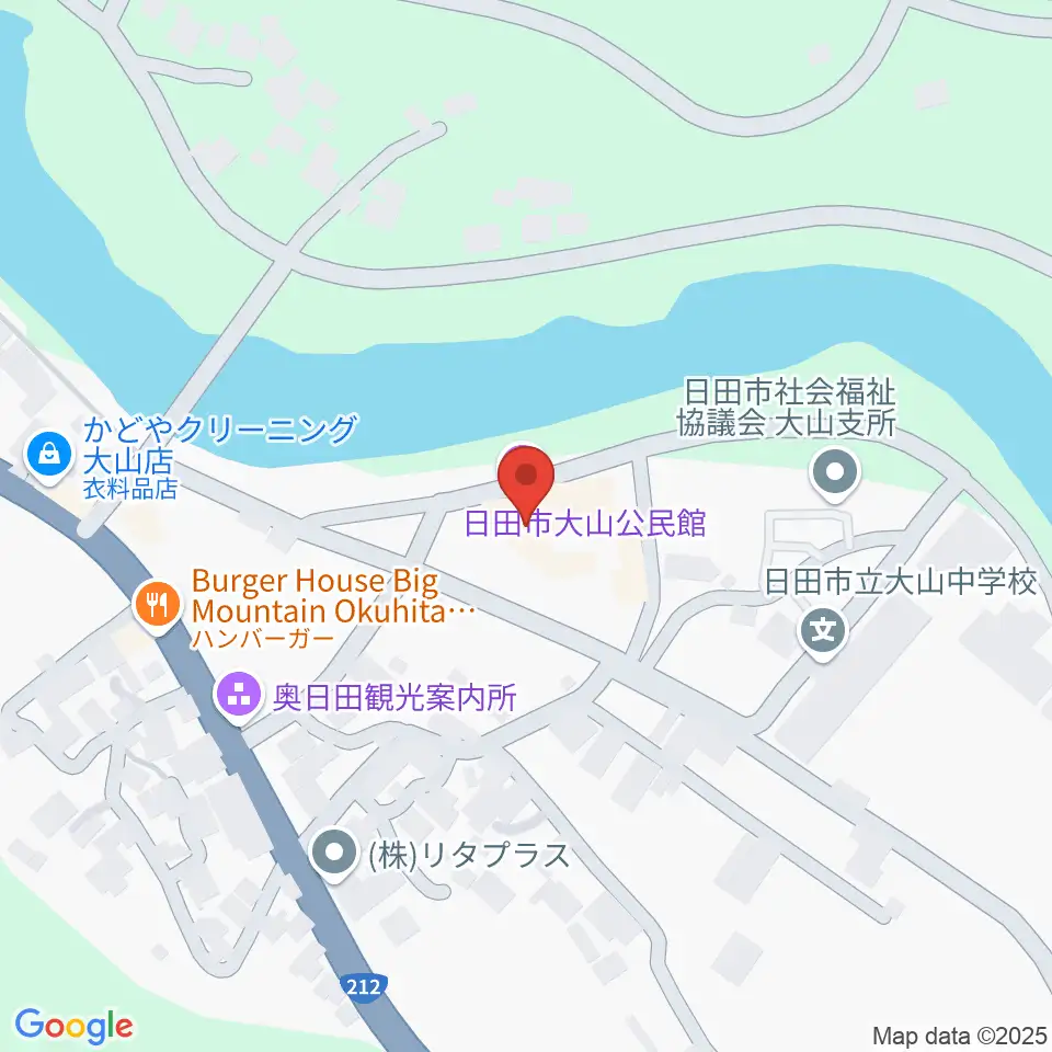 日田市大山文化センター周辺のカフェ一覧地図