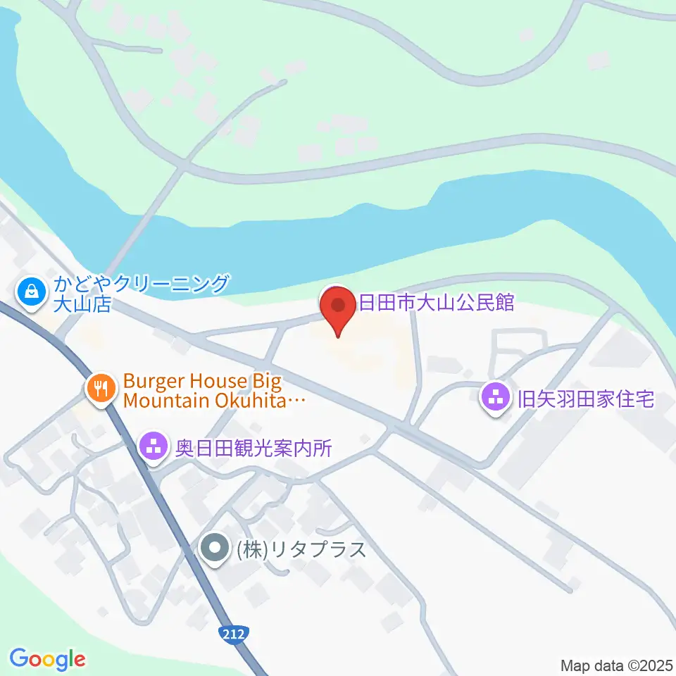 日田市大山文化センター周辺のカフェ一覧地図