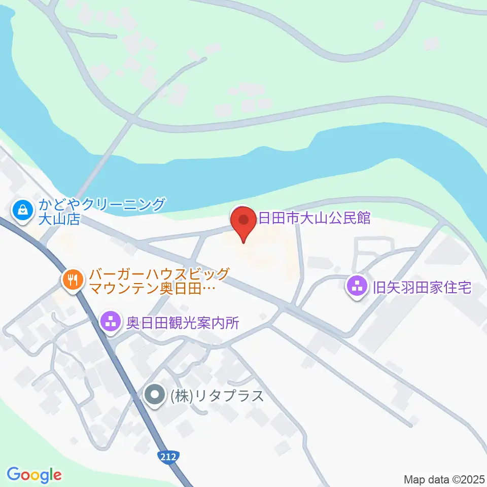日田市大山文化センター周辺のカフェ一覧地図