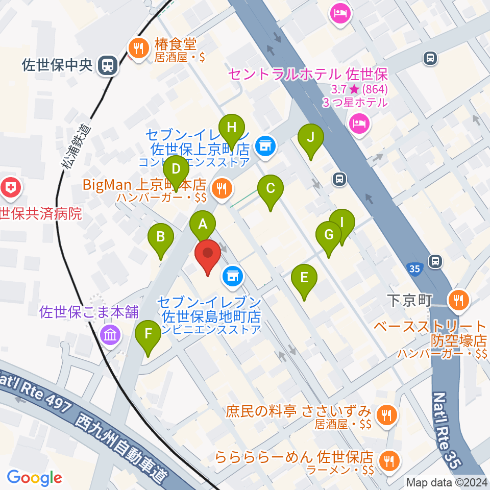 シネマボックス太陽周辺のカフェ一覧地図