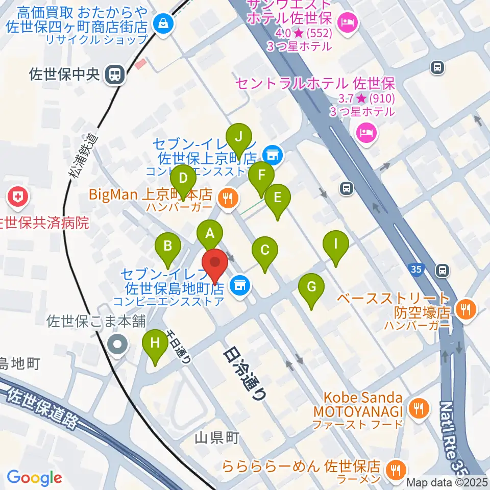 シネマボックス太陽周辺のカフェ一覧地図