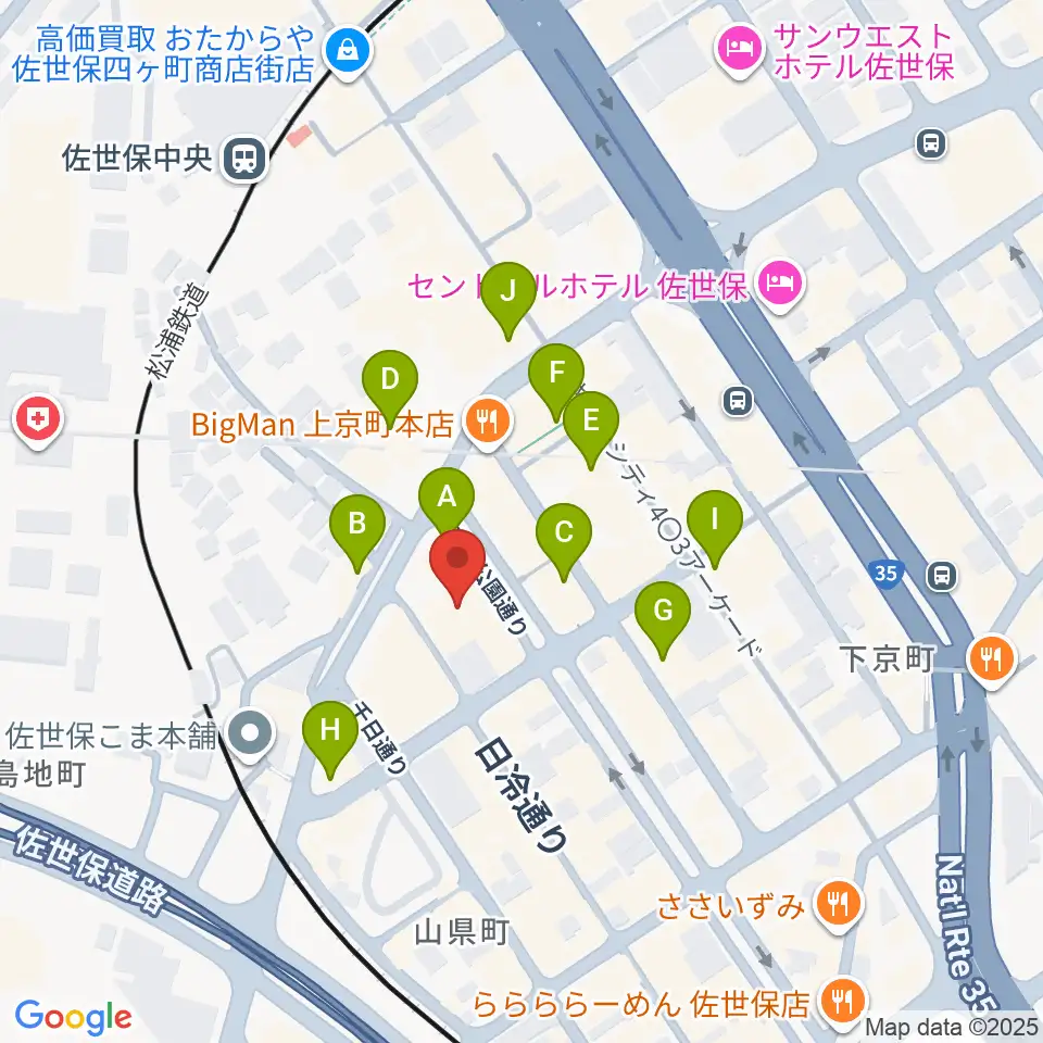 シネマボックス太陽周辺のカフェ一覧地図