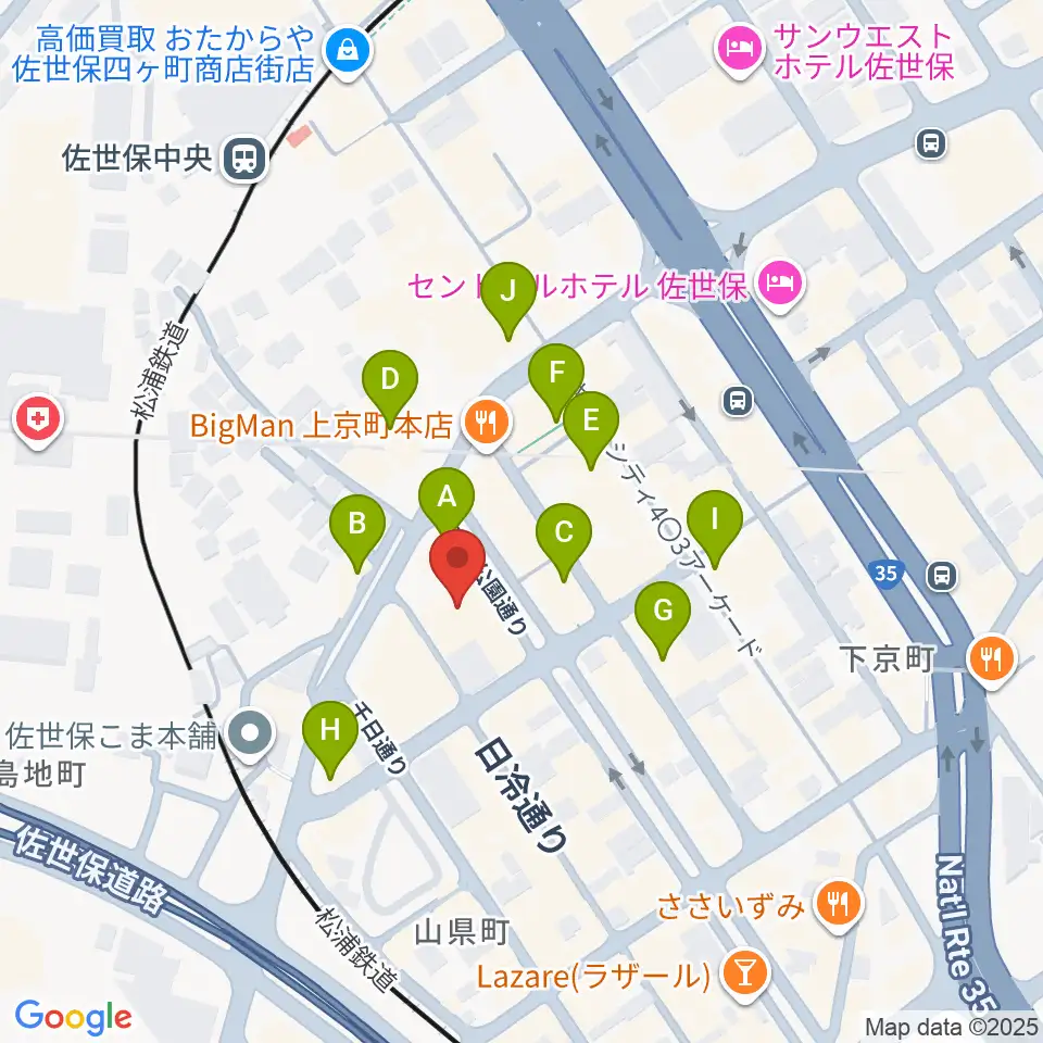 シネマボックス太陽周辺のカフェ一覧地図