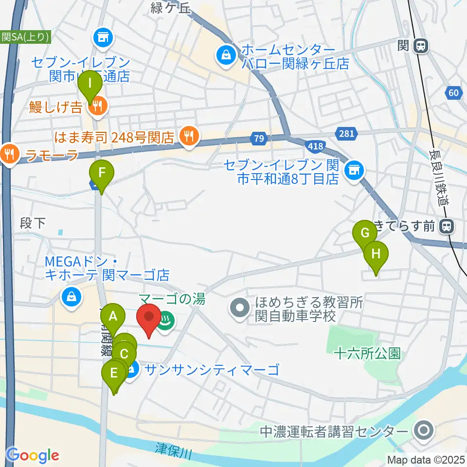 シネックスマーゴ周辺のカフェ一覧地図