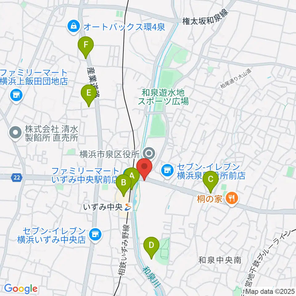 スタジオブルーム周辺のカフェ一覧地図