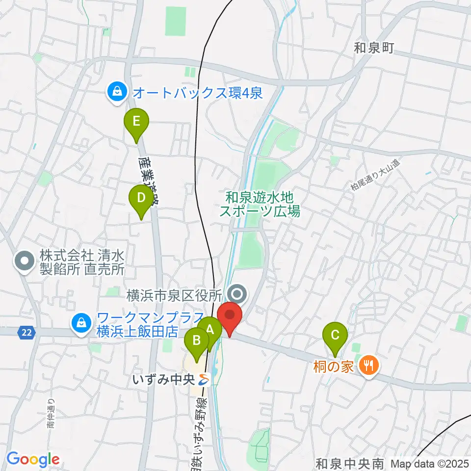 スタジオブルーム周辺のカフェ一覧地図