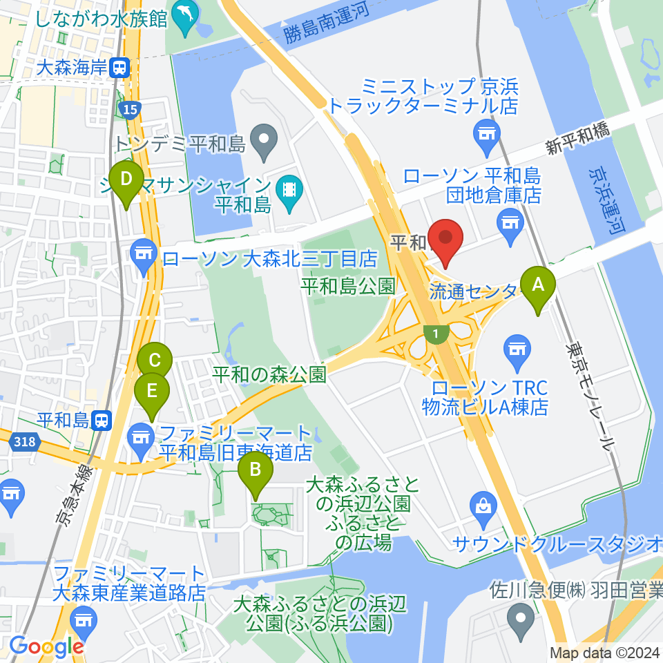 TIC Studio周辺のカフェ一覧地図