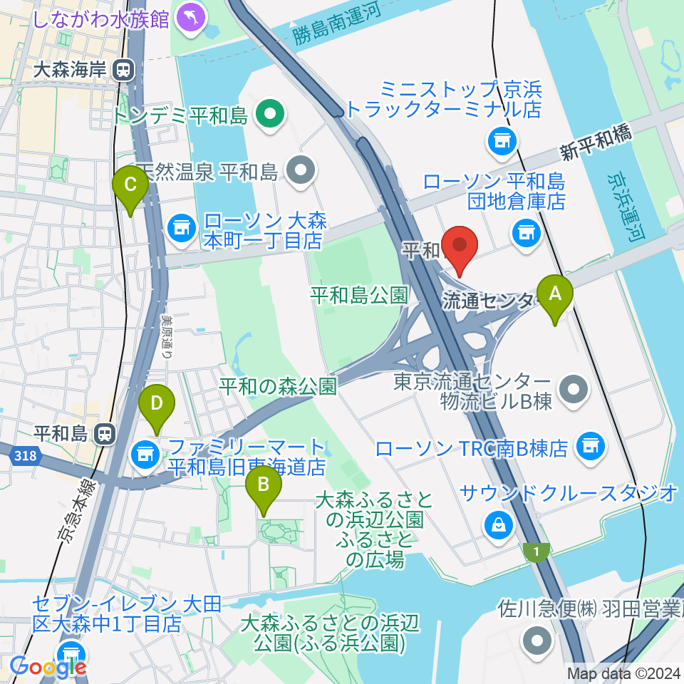 TIC Studio周辺のカフェ一覧地図