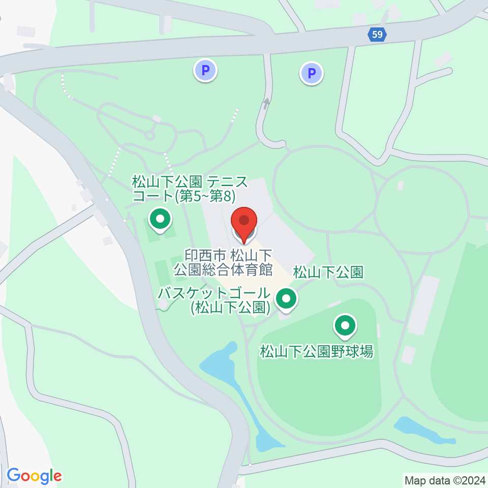 松山下公園総合体育館周辺のカフェ一覧地図