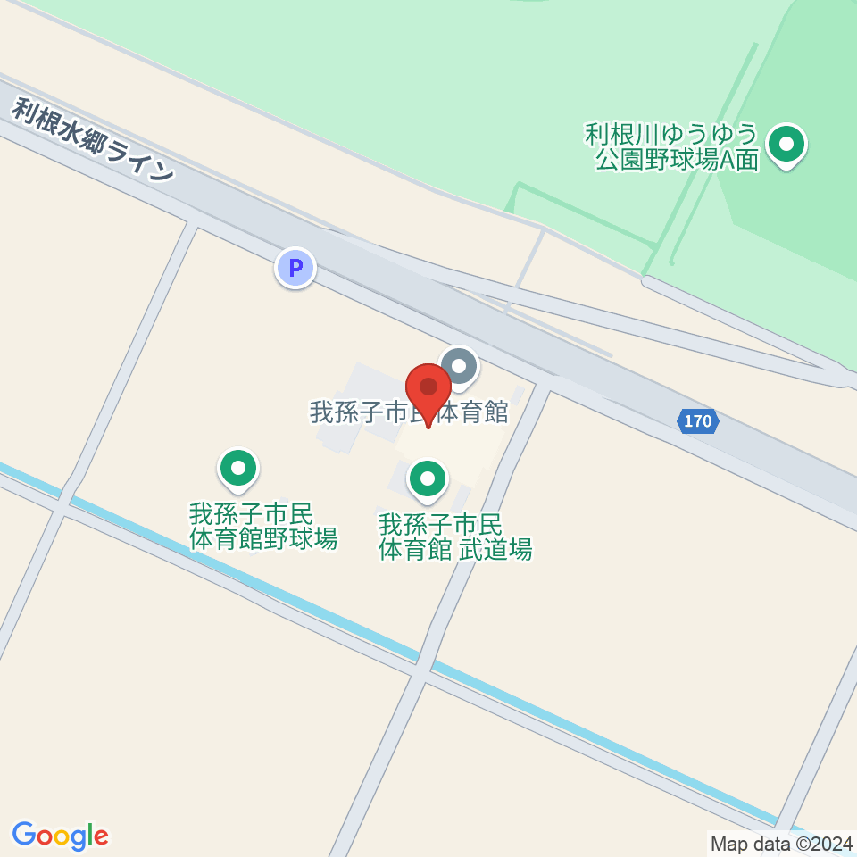 我孫子市民体育館周辺のカフェ一覧地図