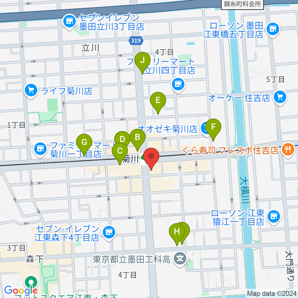 映画館ストレンジャー周辺のカフェ一覧地図