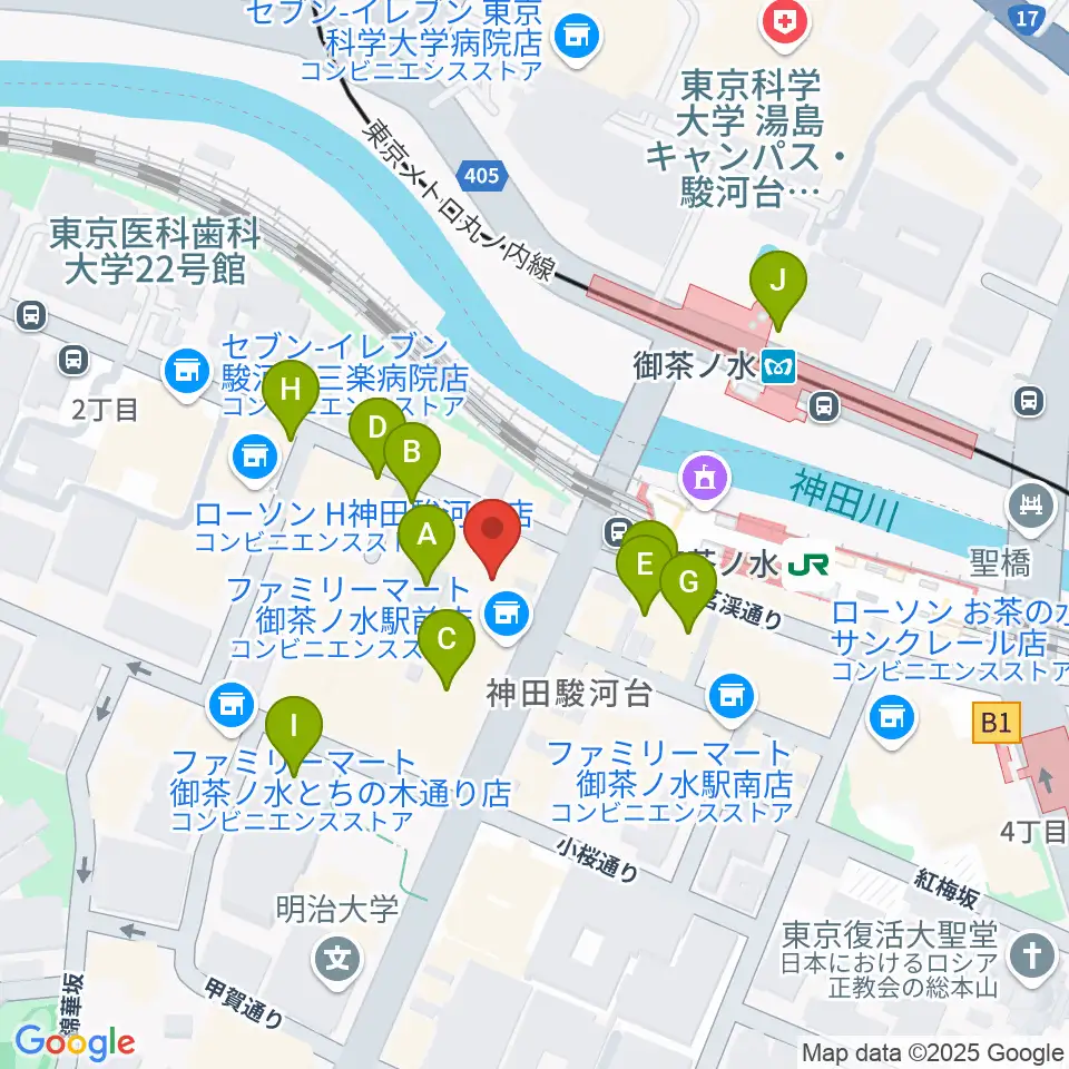 ESP GROOVE LOUNGE TOKYO周辺のカフェ一覧地図