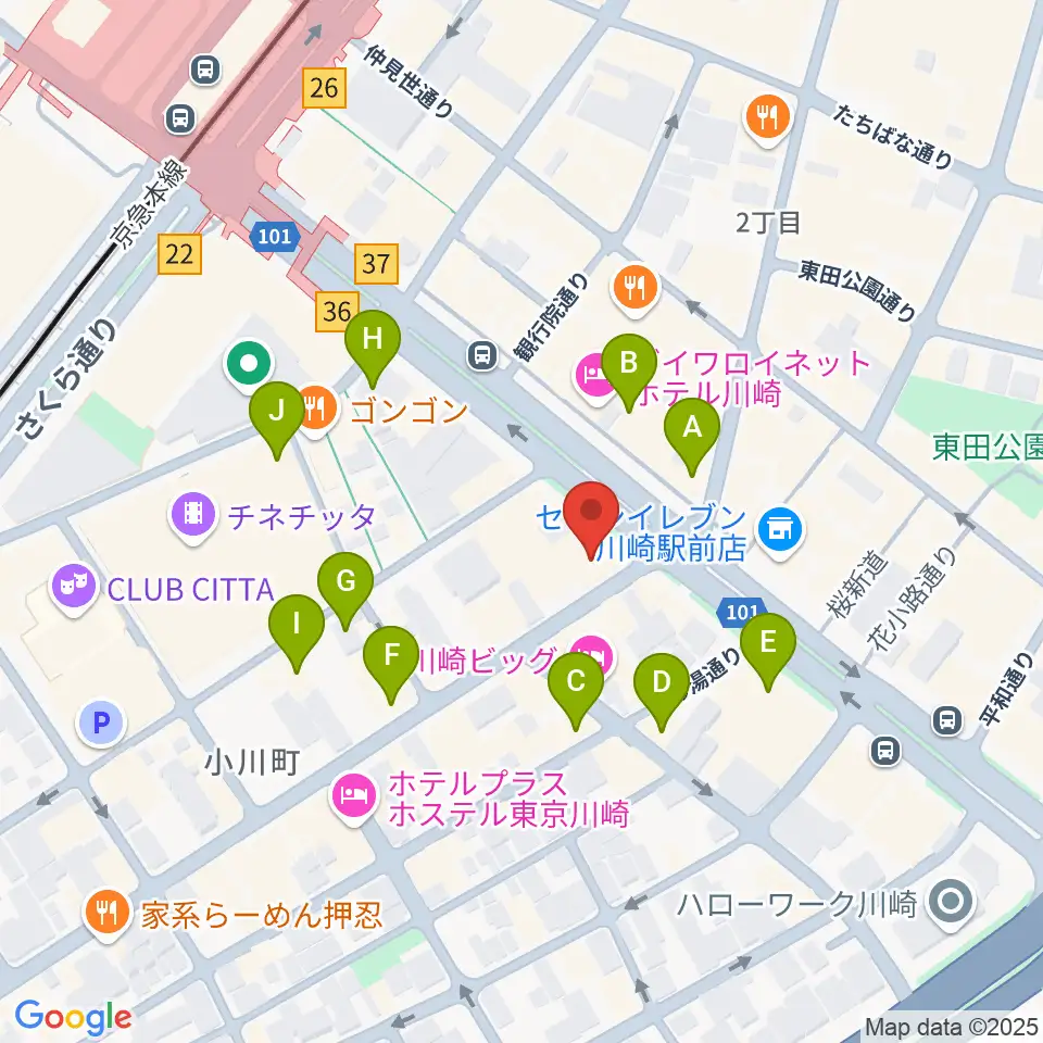 サウンドスタジオ八泉周辺のカフェ一覧地図