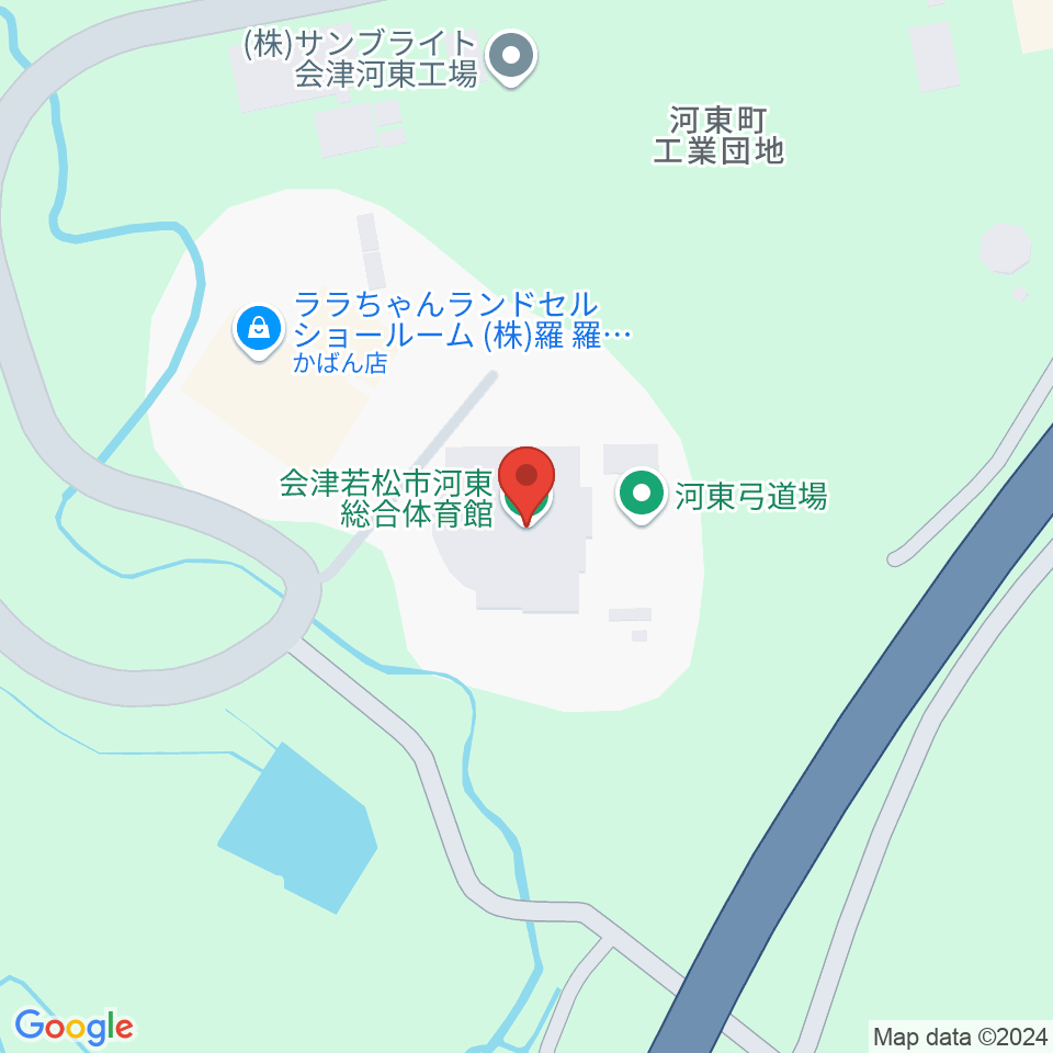 会津若松市河東総合体育館周辺のカフェ一覧地図