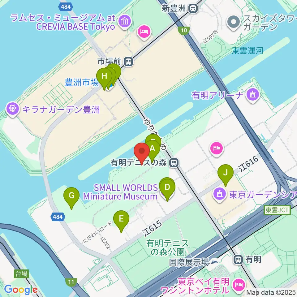 ライブドア アーバンスポーツパーク周辺のカフェ一覧地図