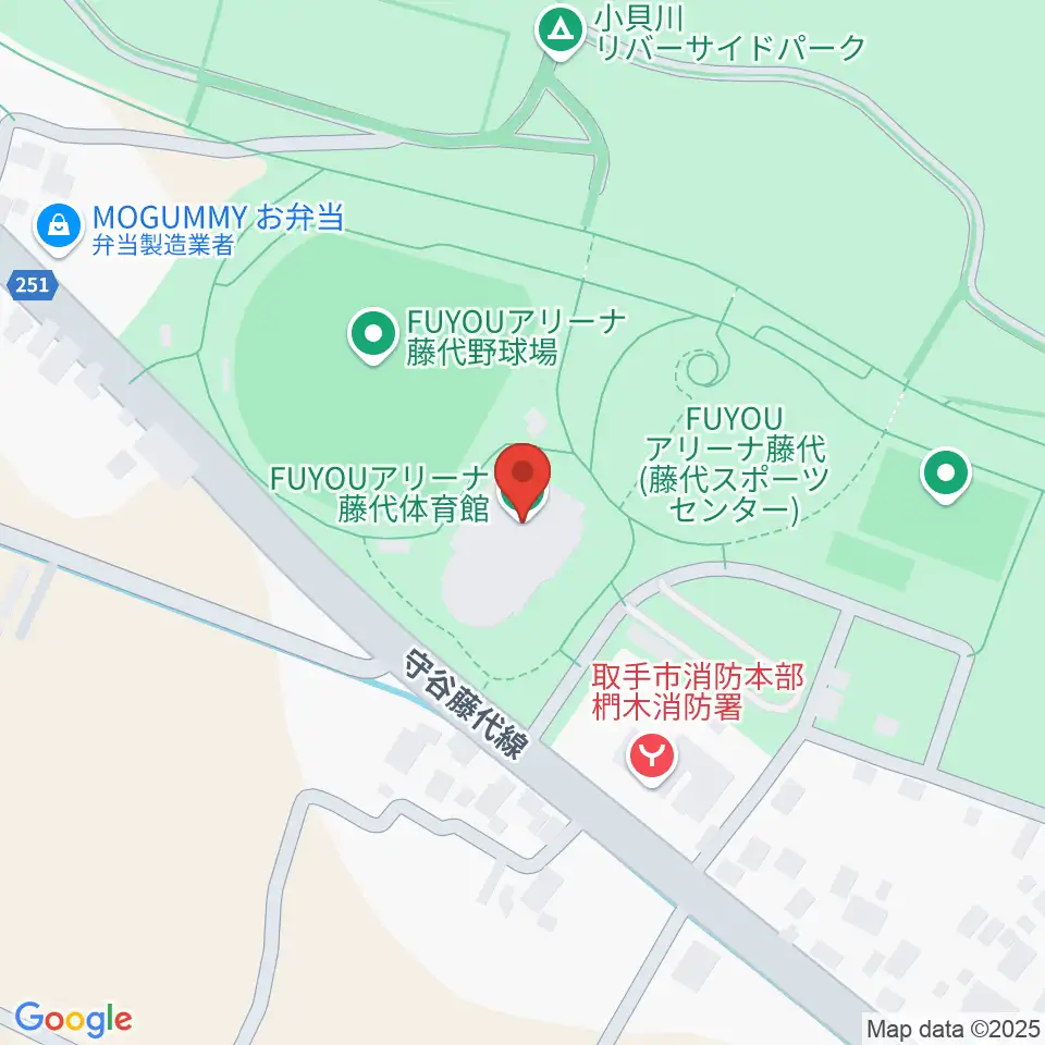 FUYOUアリーナ藤代周辺のカフェ一覧地図
