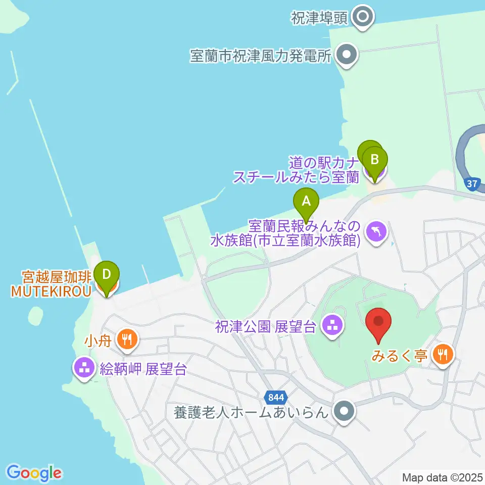 リーフラスフットボールパーク周辺のカフェ一覧地図