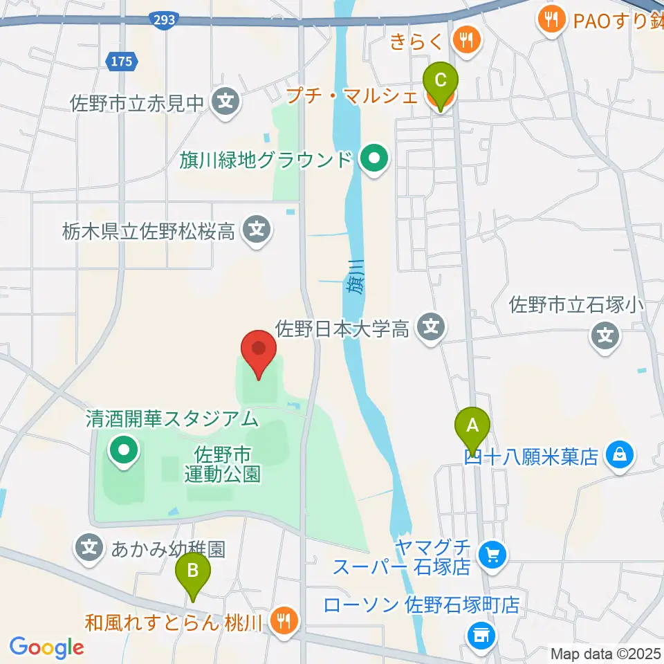 コンチネンタルホームフィールド周辺のカフェ一覧地図