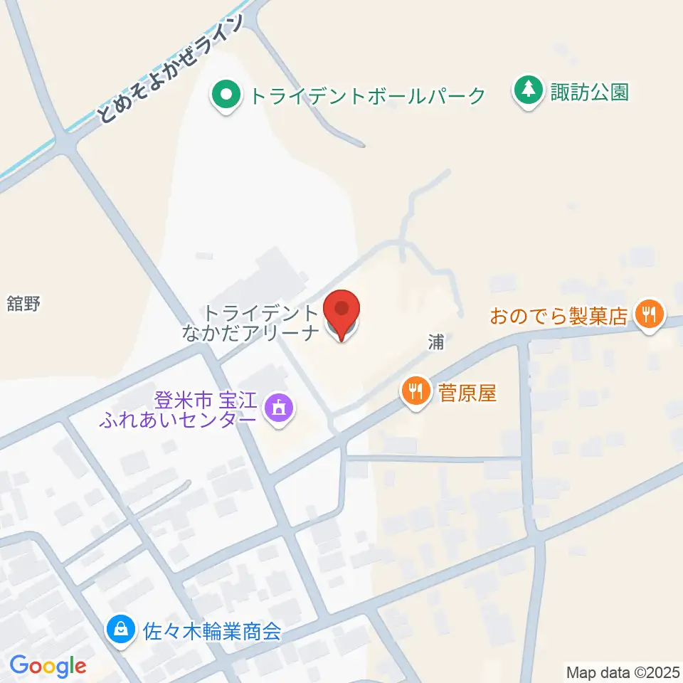 トライデントなかだアリーナ周辺のカフェ一覧地図