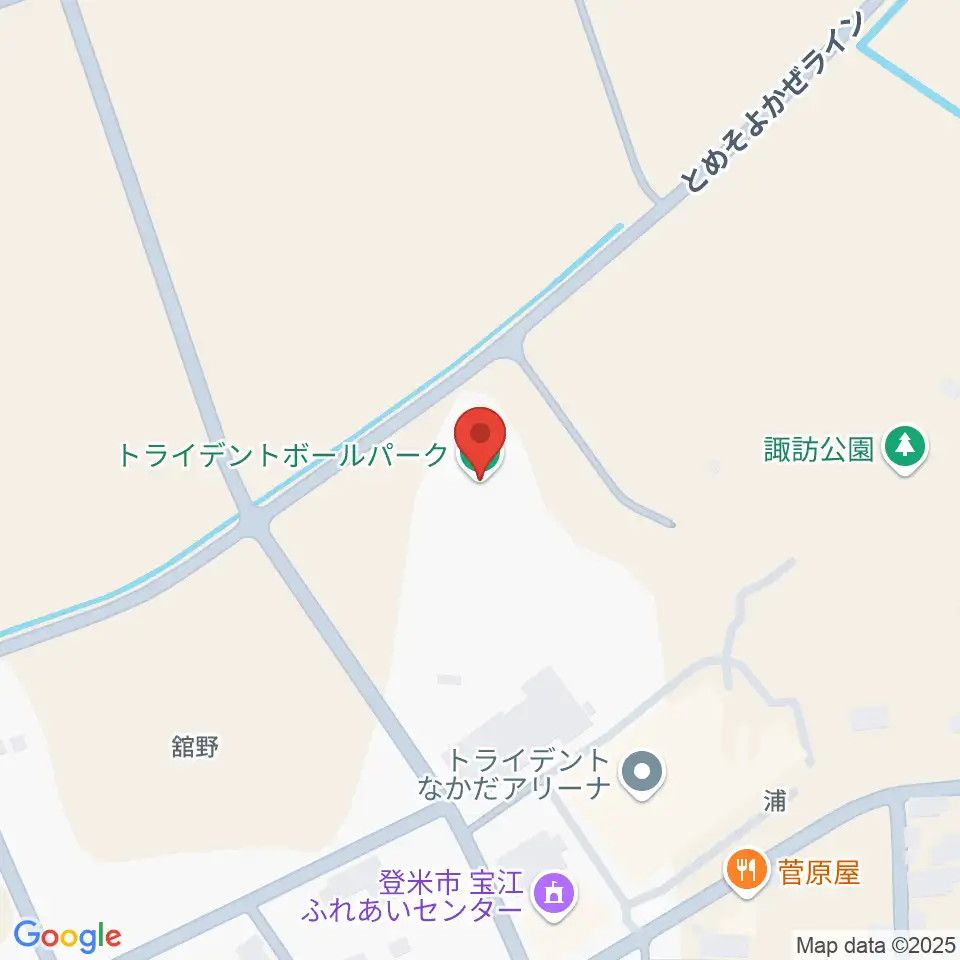 トライデントボールパーク周辺のカフェ一覧地図