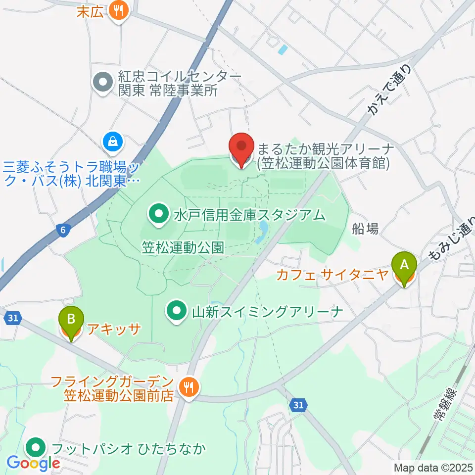 まるたか観光アリーナ周辺のカフェ一覧地図
