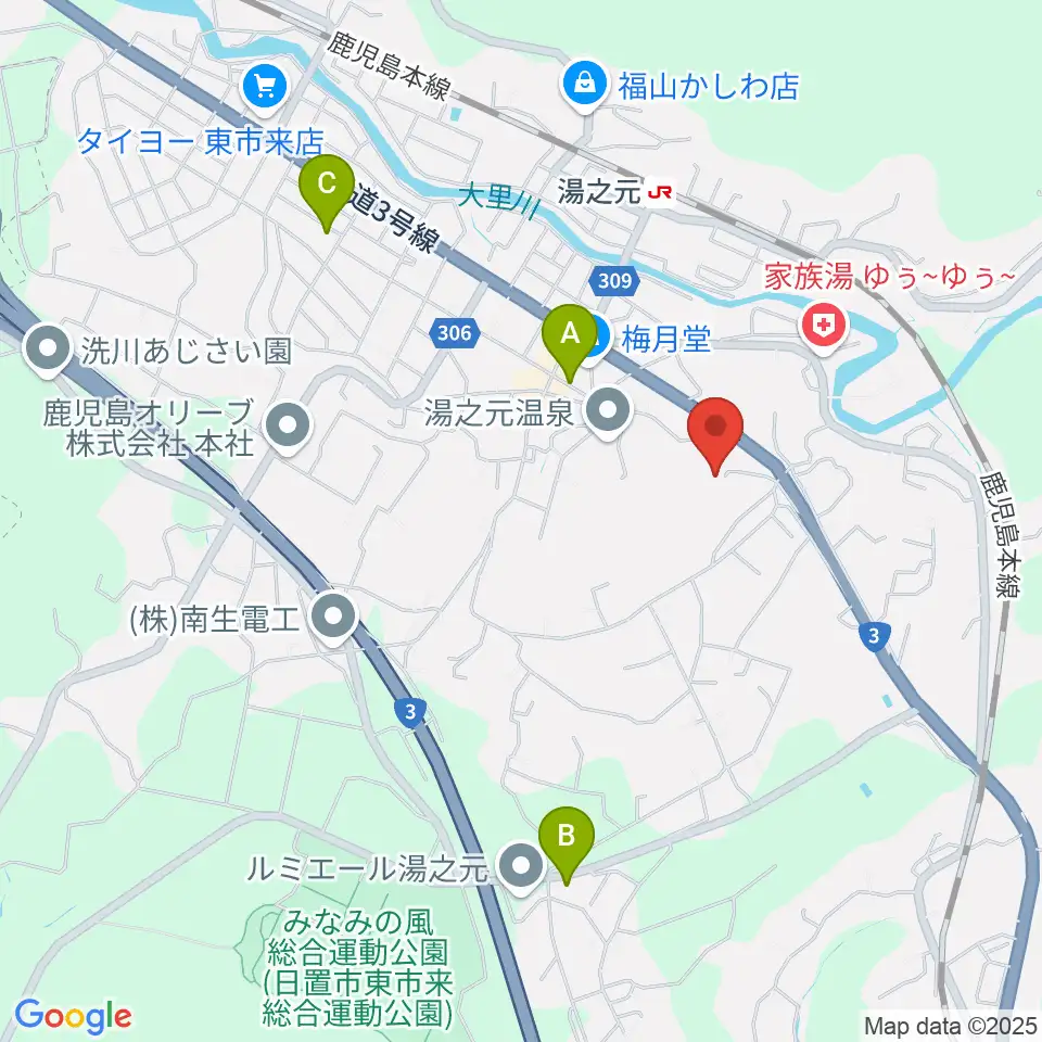 中村商会スタジアム周辺のカフェ一覧地図