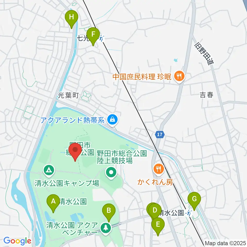 インフォマージュアリーナ周辺のカフェ一覧地図