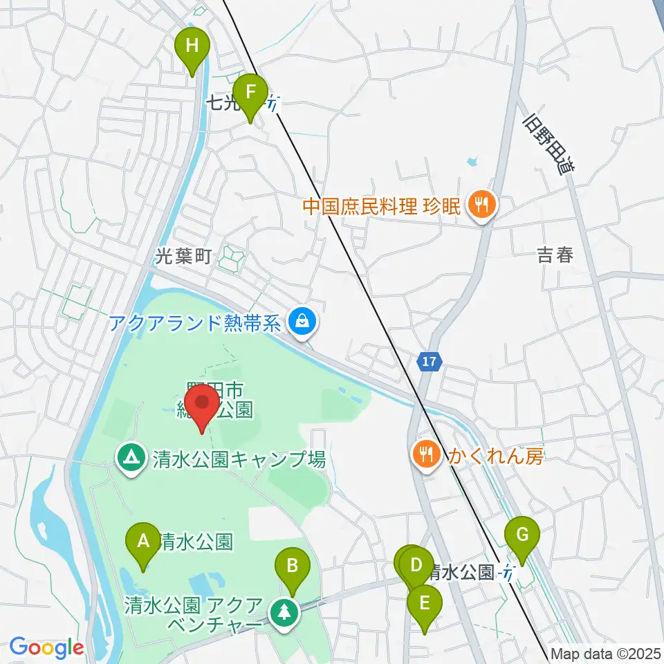 インフォマージュアリーナ周辺のカフェ一覧地図