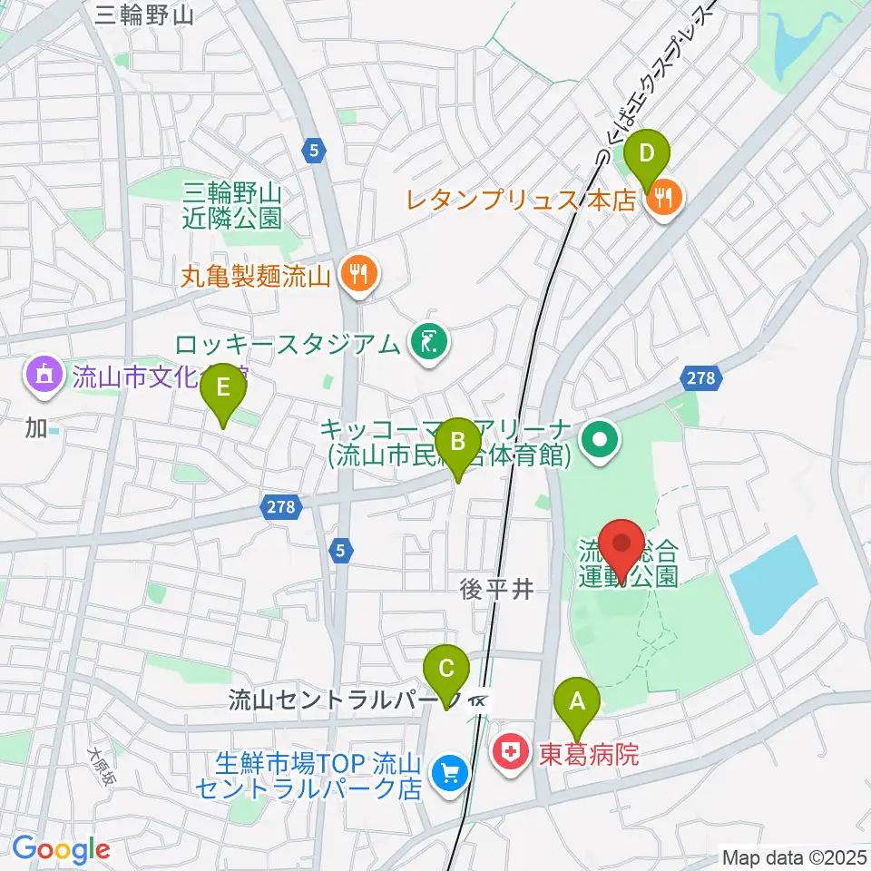 京和ガスベースボールパーク周辺のカフェ一覧地図