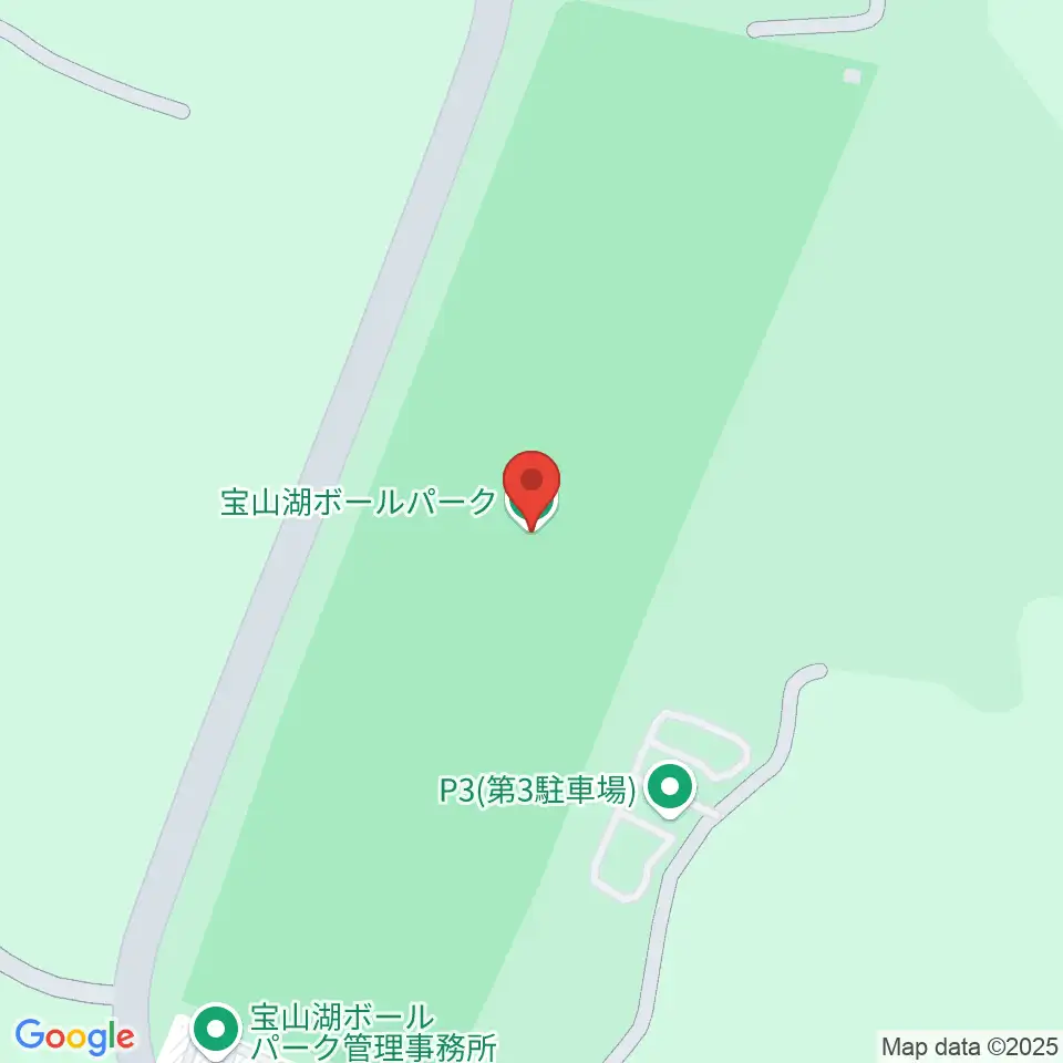 宝山湖OKURAボールパーク周辺のカフェ一覧地図