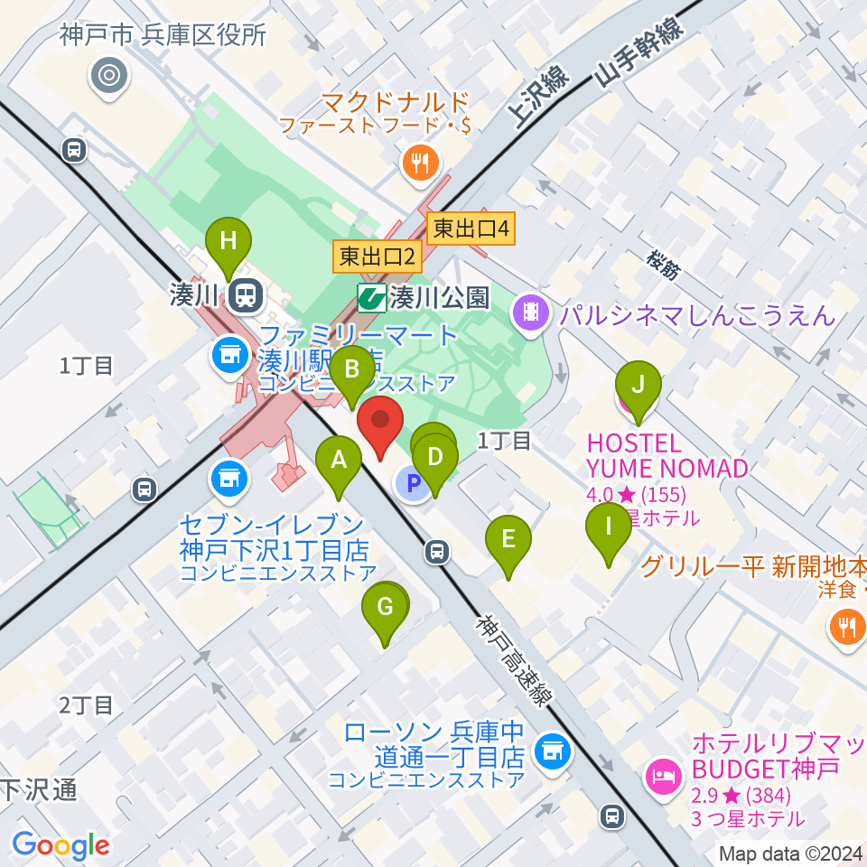 Studio Neko周辺のカフェ一覧地図