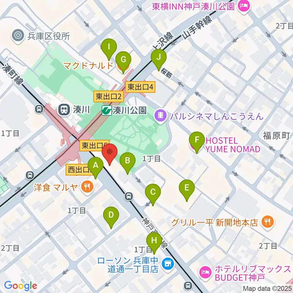 Studio Neko周辺のカフェ一覧地図