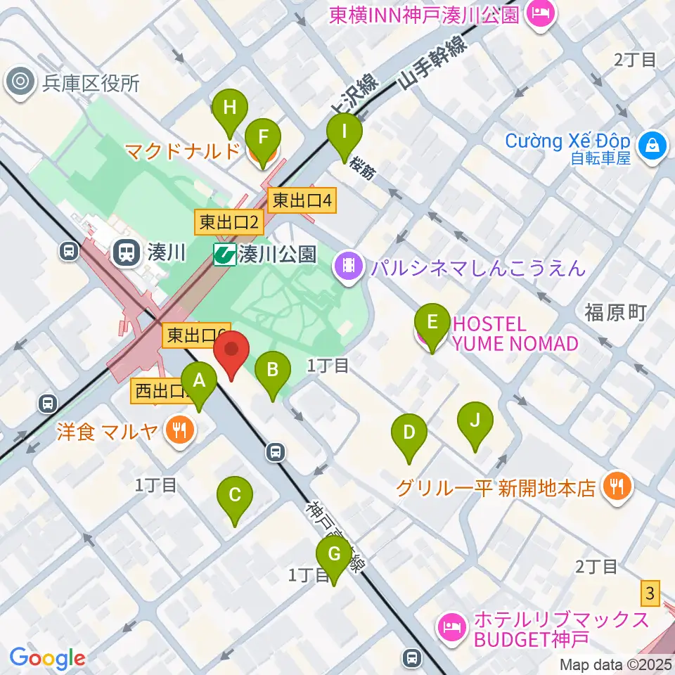 Studio Neko周辺のカフェ一覧地図