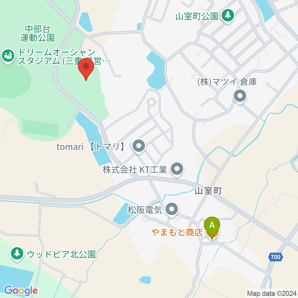 三十三銀行アリーナ周辺のカフェ一覧地図