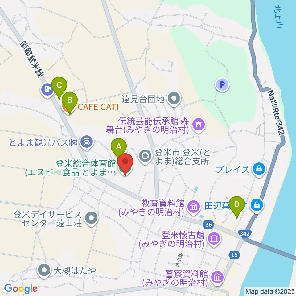 エスビー食品とよま蔵ジアム周辺のカフェ一覧地図