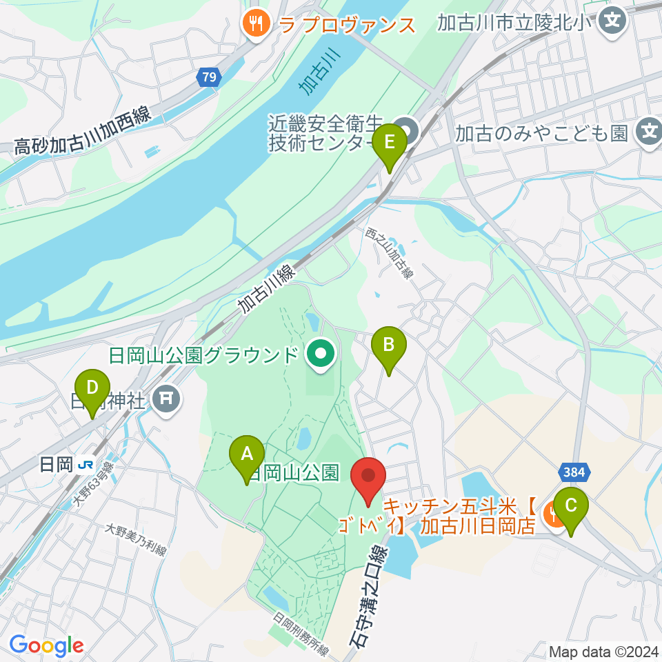 117いいなスポーツアリーナ周辺のカフェ一覧地図