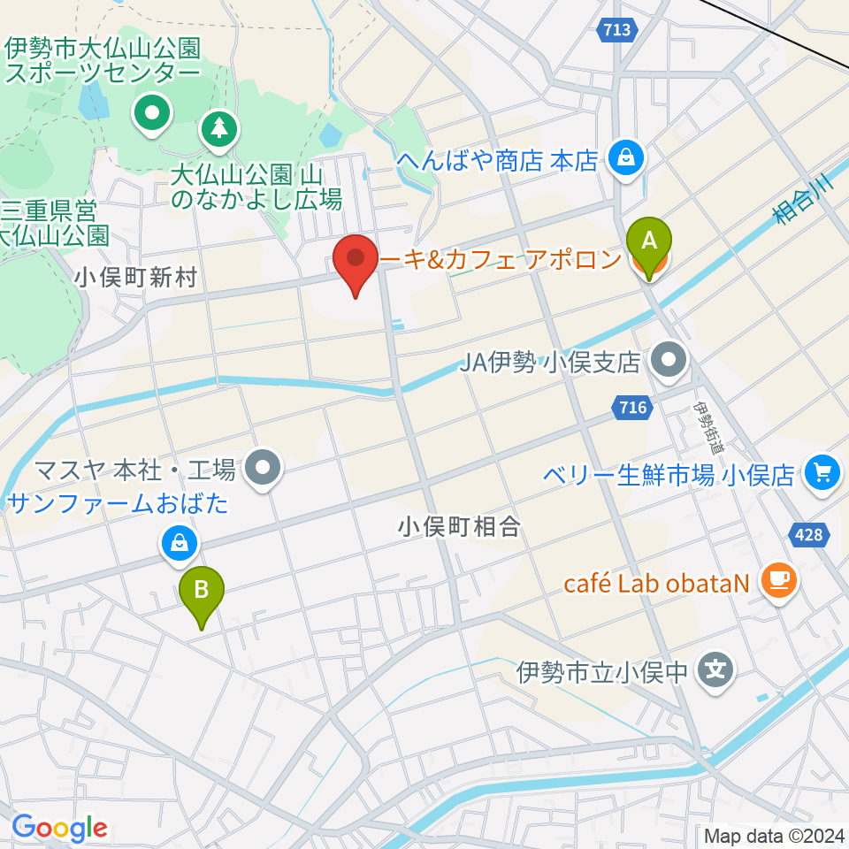 三重電子スマイルアリーナ小俣周辺のカフェ一覧地図