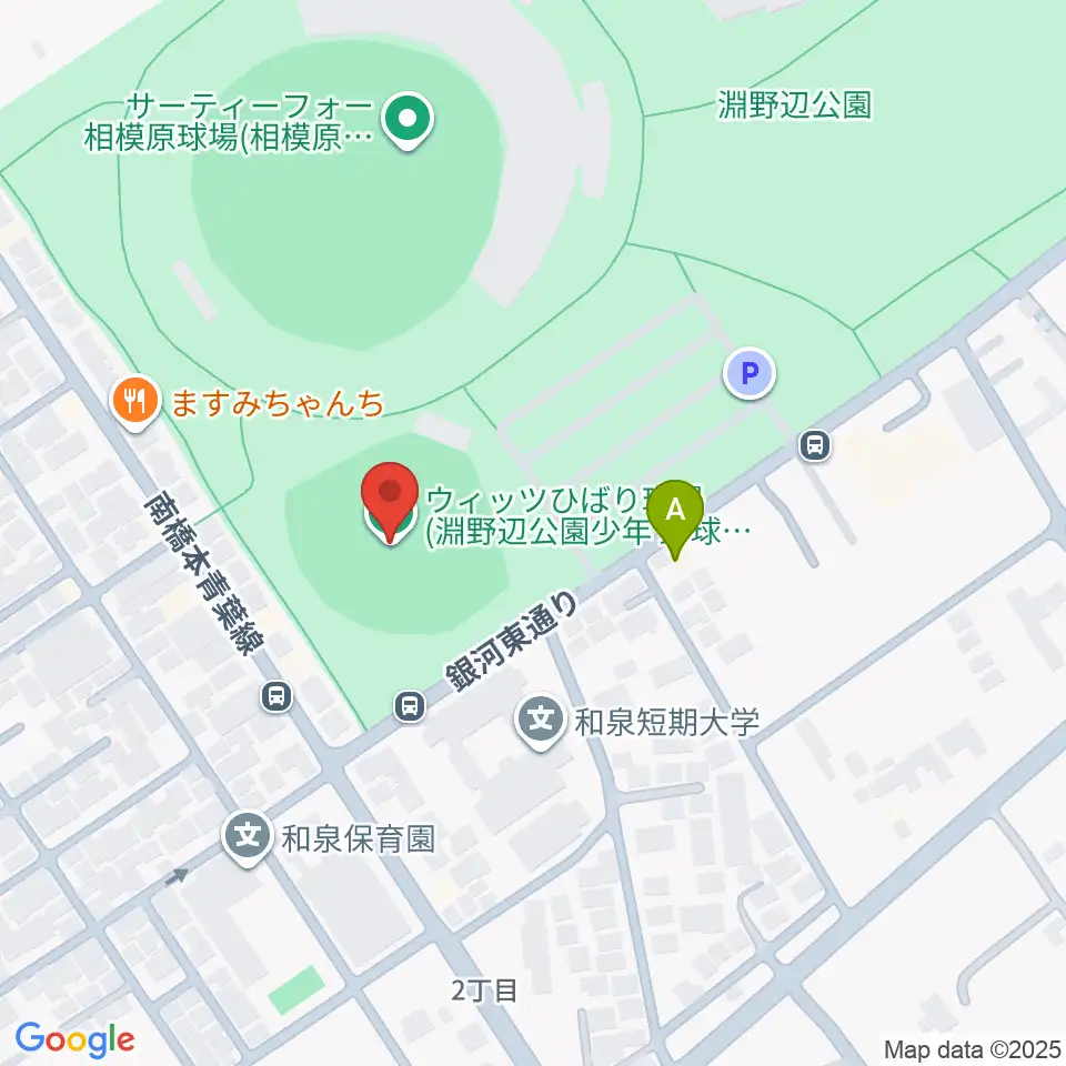 ウイッツひばり球場周辺のカフェ一覧地図