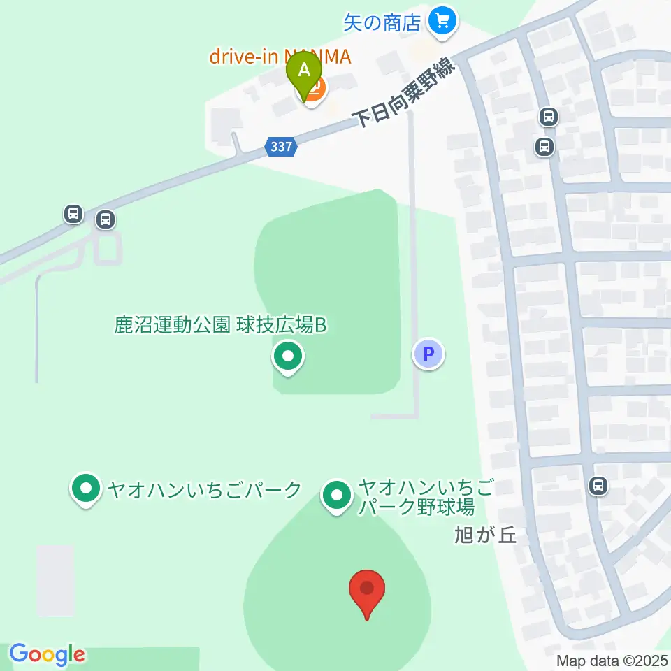 ヤオハンいちごパーク野球場周辺のカフェ一覧地図