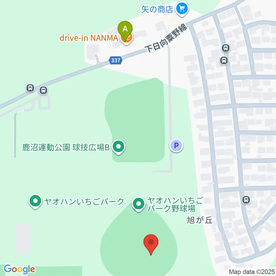 ヤオハンいちごパーク野球場周辺のカフェ一覧地図