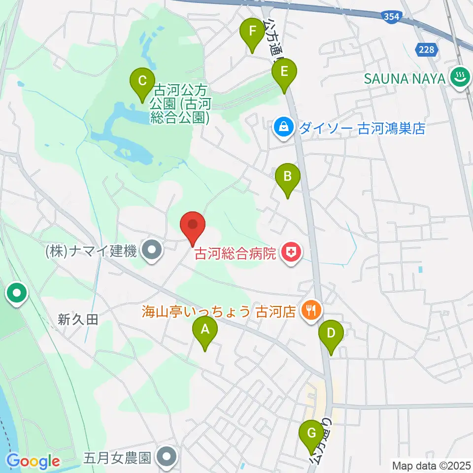 ヨシダサッカーフィールド周辺のカフェ一覧地図