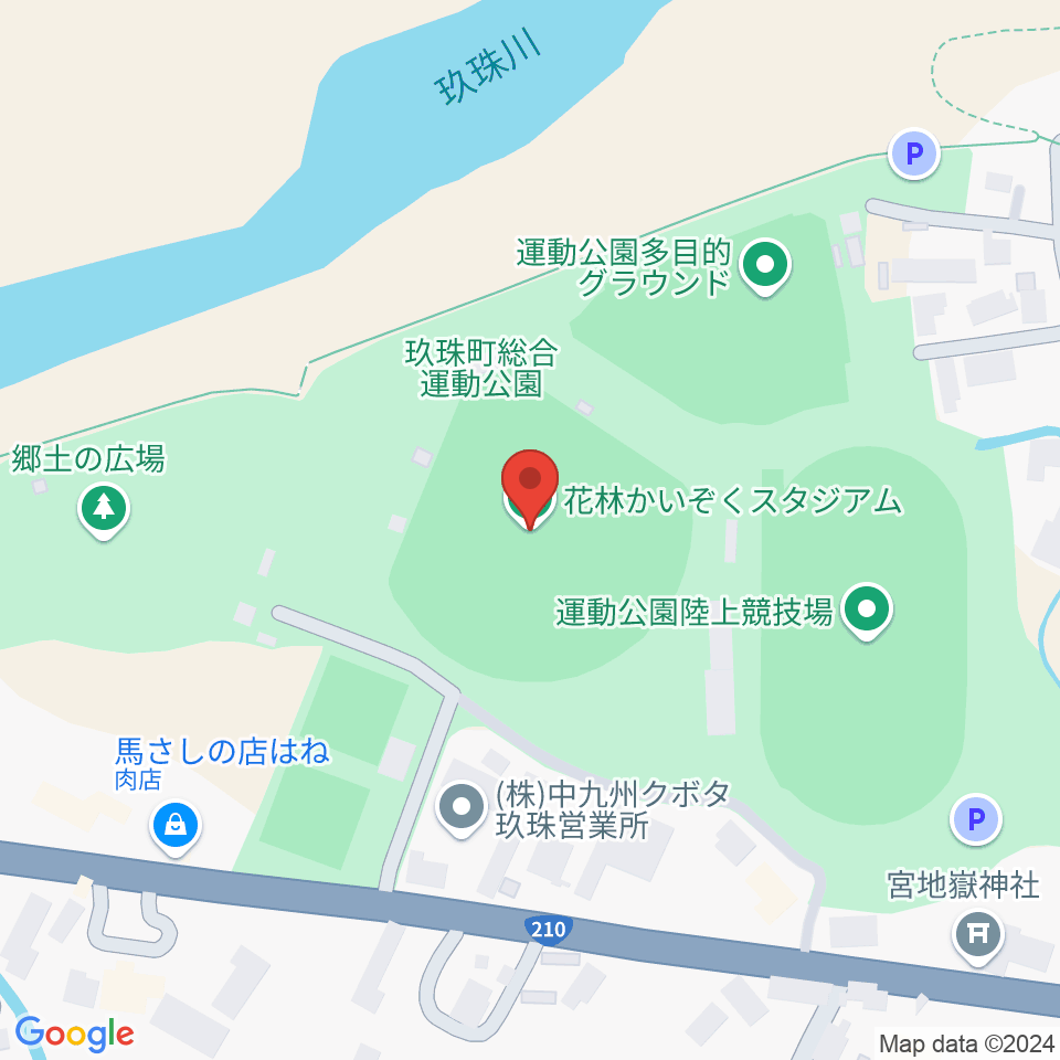 花林かいぞくスタジアム周辺のカフェ一覧地図