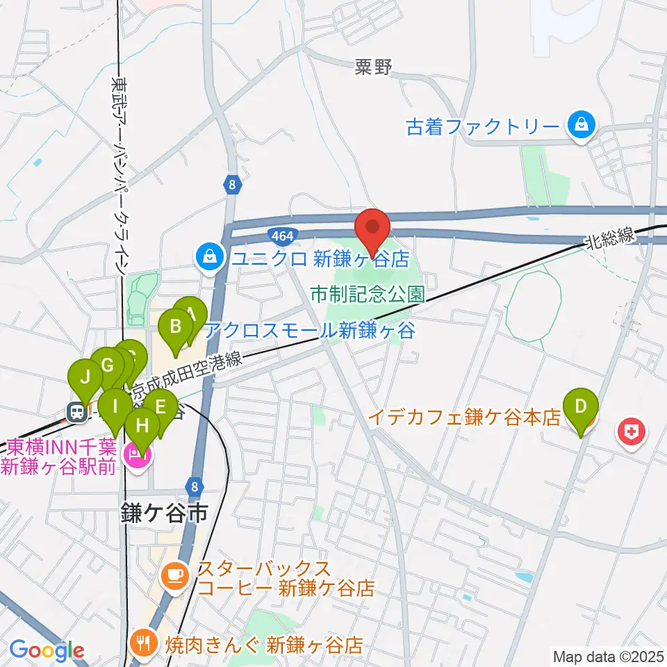 福太郎野球場周辺のカフェ一覧地図