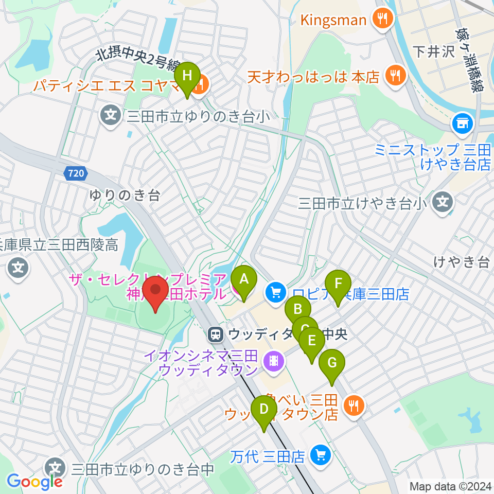 親和学園駒ケ谷野球場周辺のカフェ一覧地図